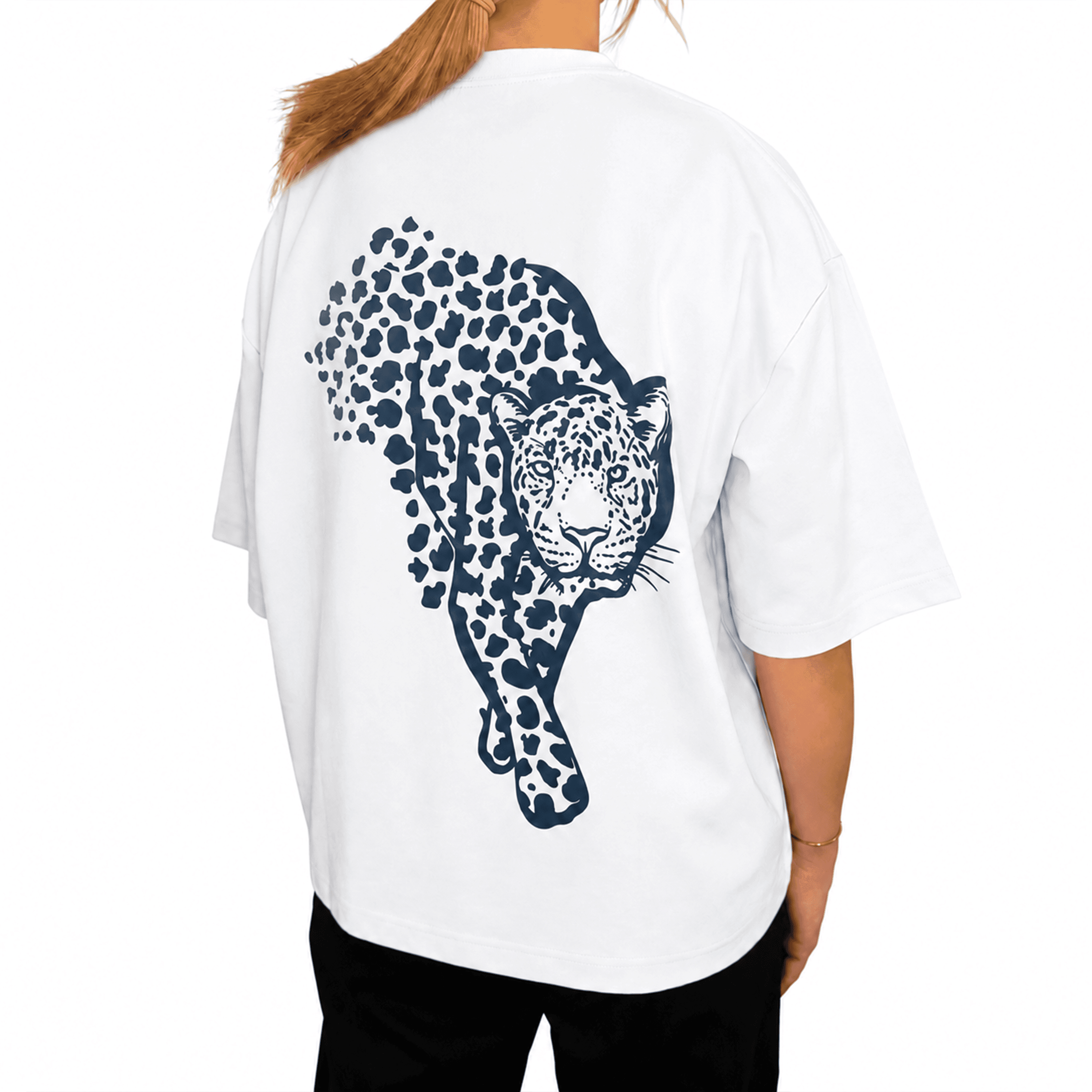 Blue Leopard Tee